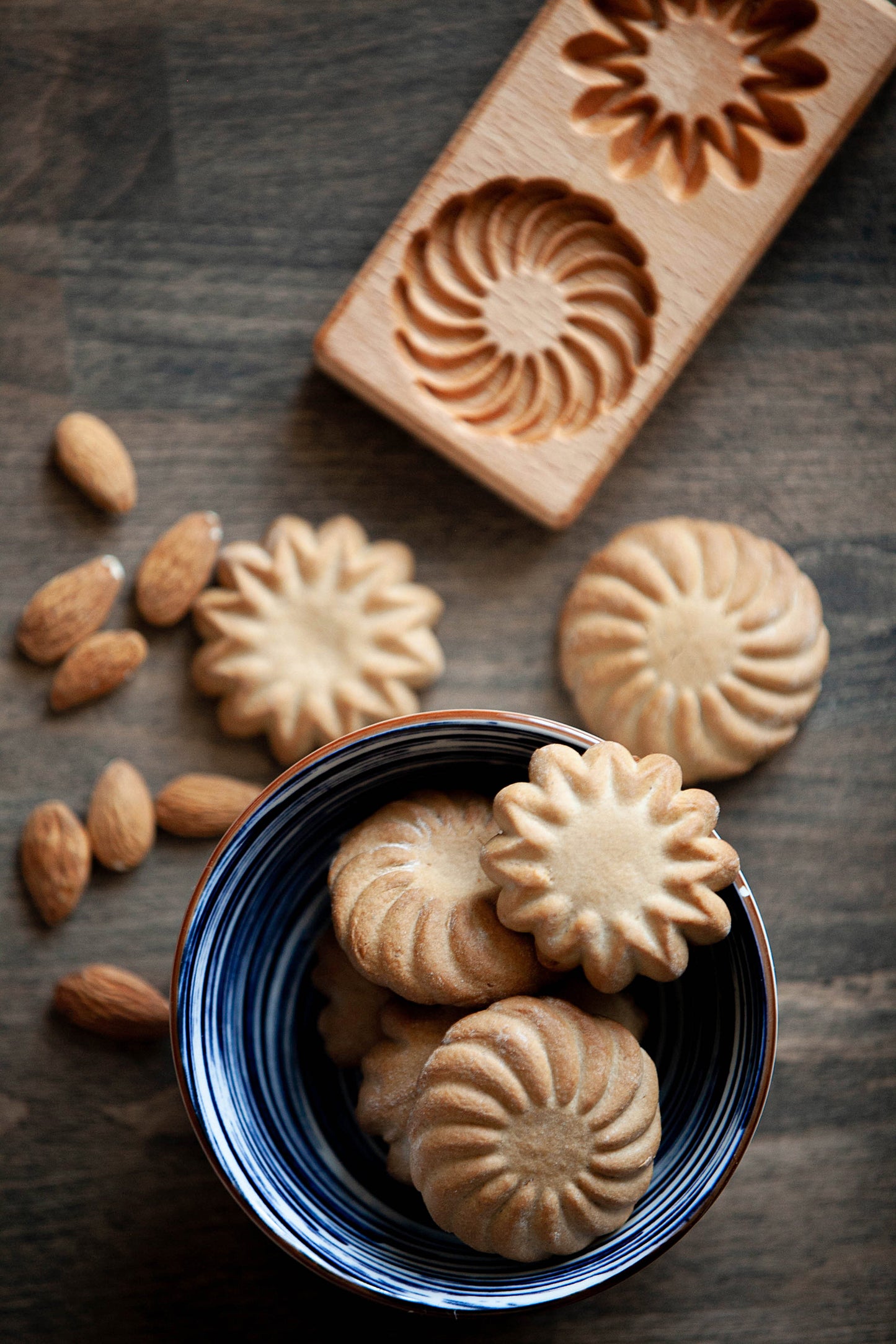 Keksform "Kurabier Cookie" aus Buchenholz