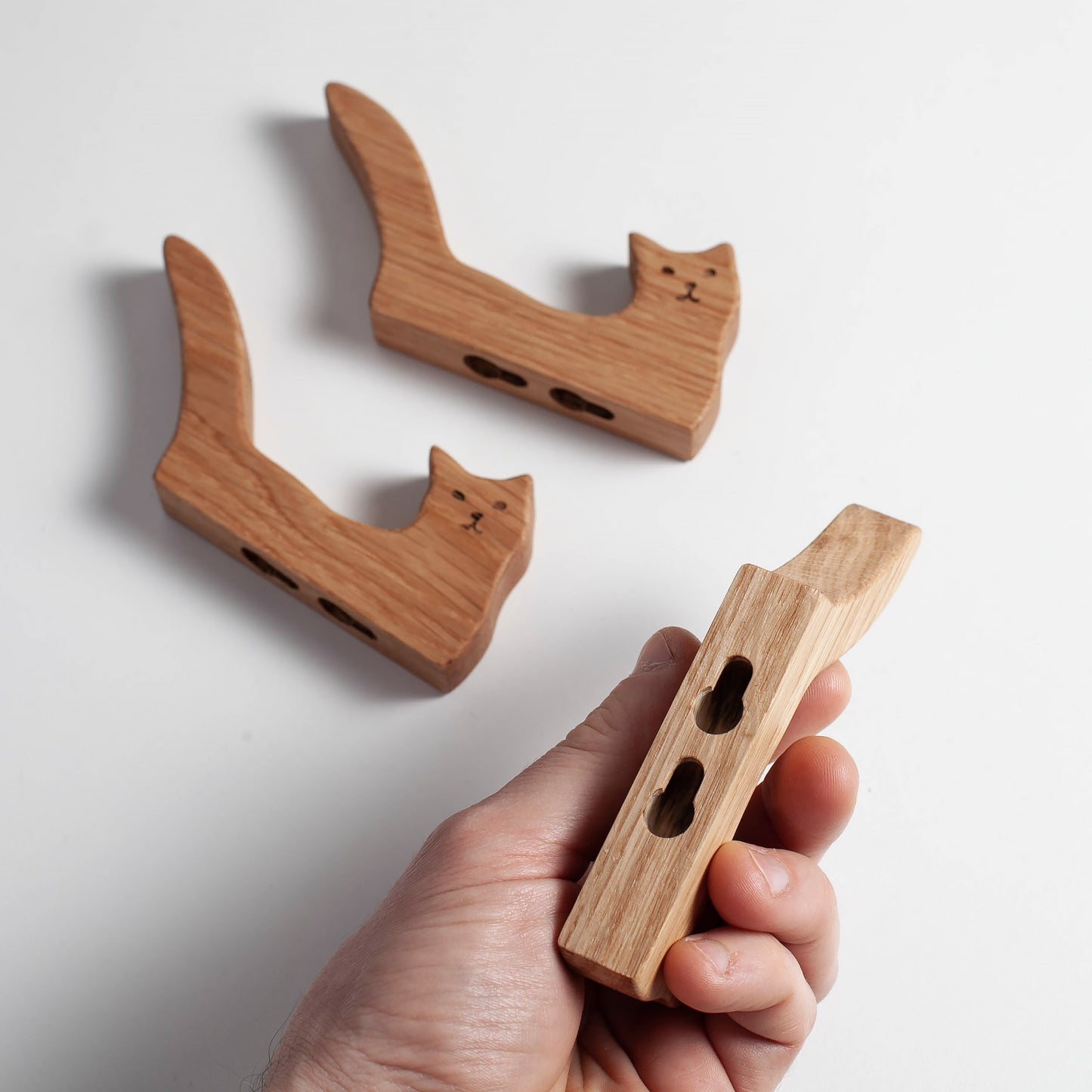 Katze Haken Eichenholz, Craman #K