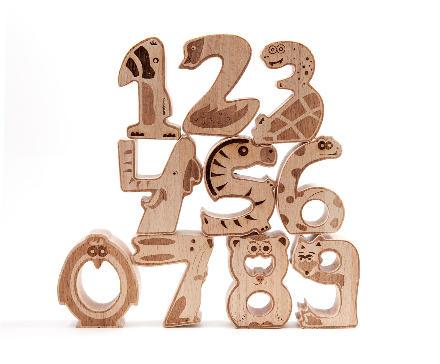 Holzspiel “ZooDigits”
