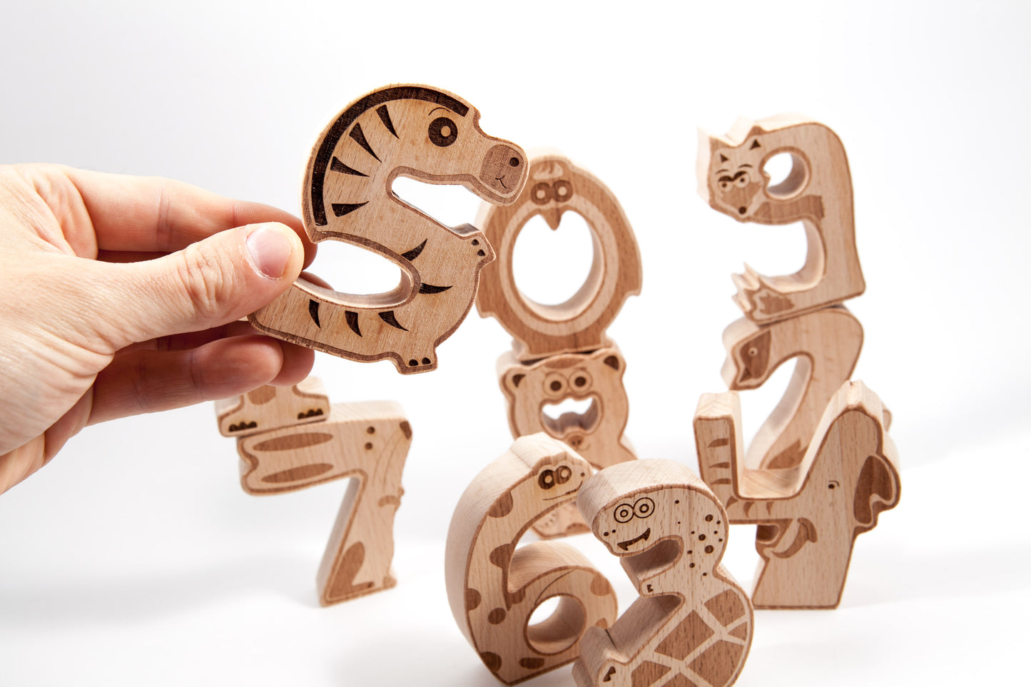 Holzspiel “ZooDigits”