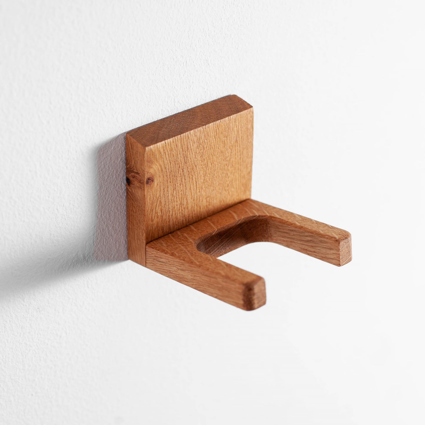 Ukulele wall mount made of solid oak wood