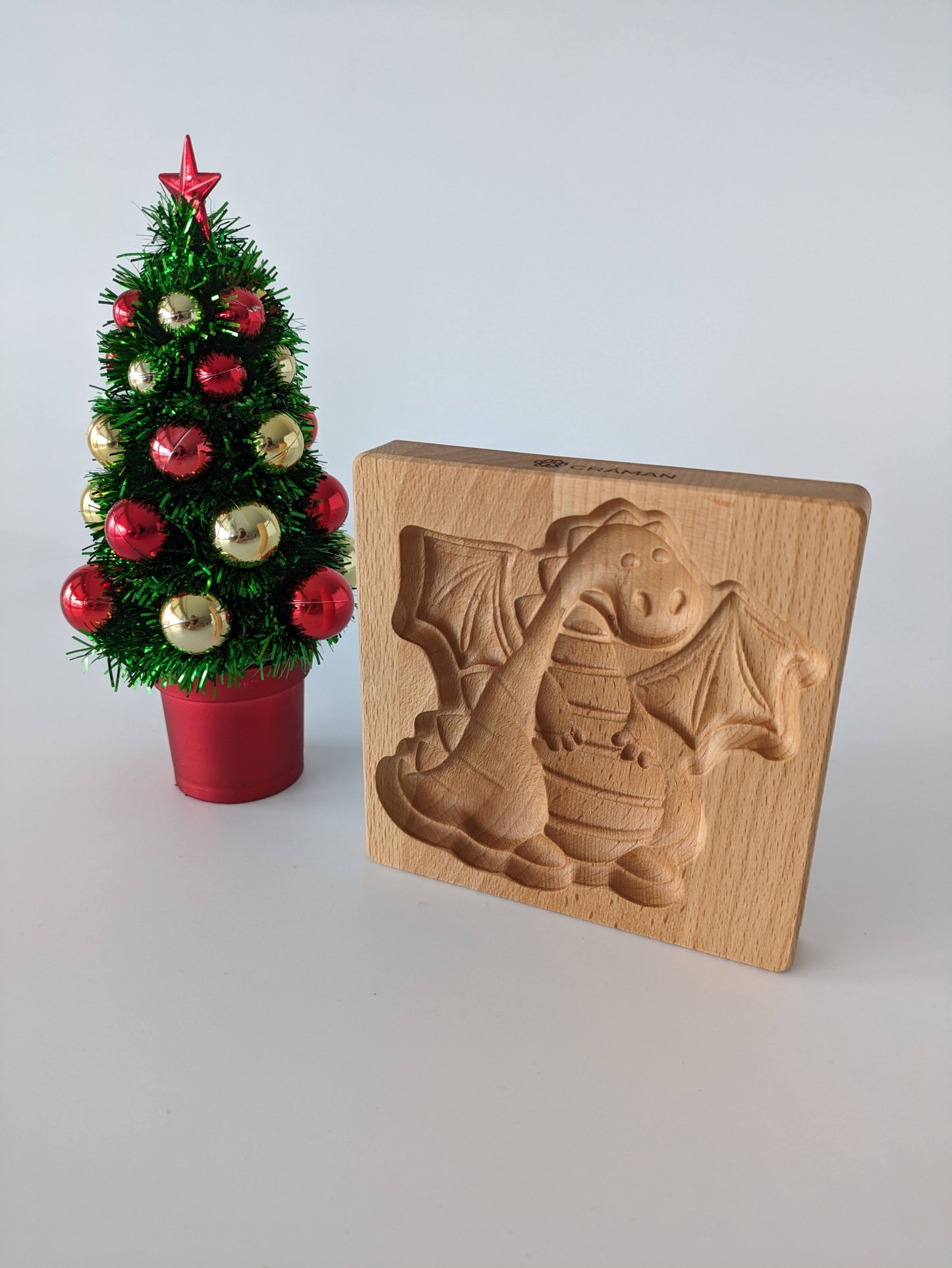 Keksform "Drache" aus Buchenholz