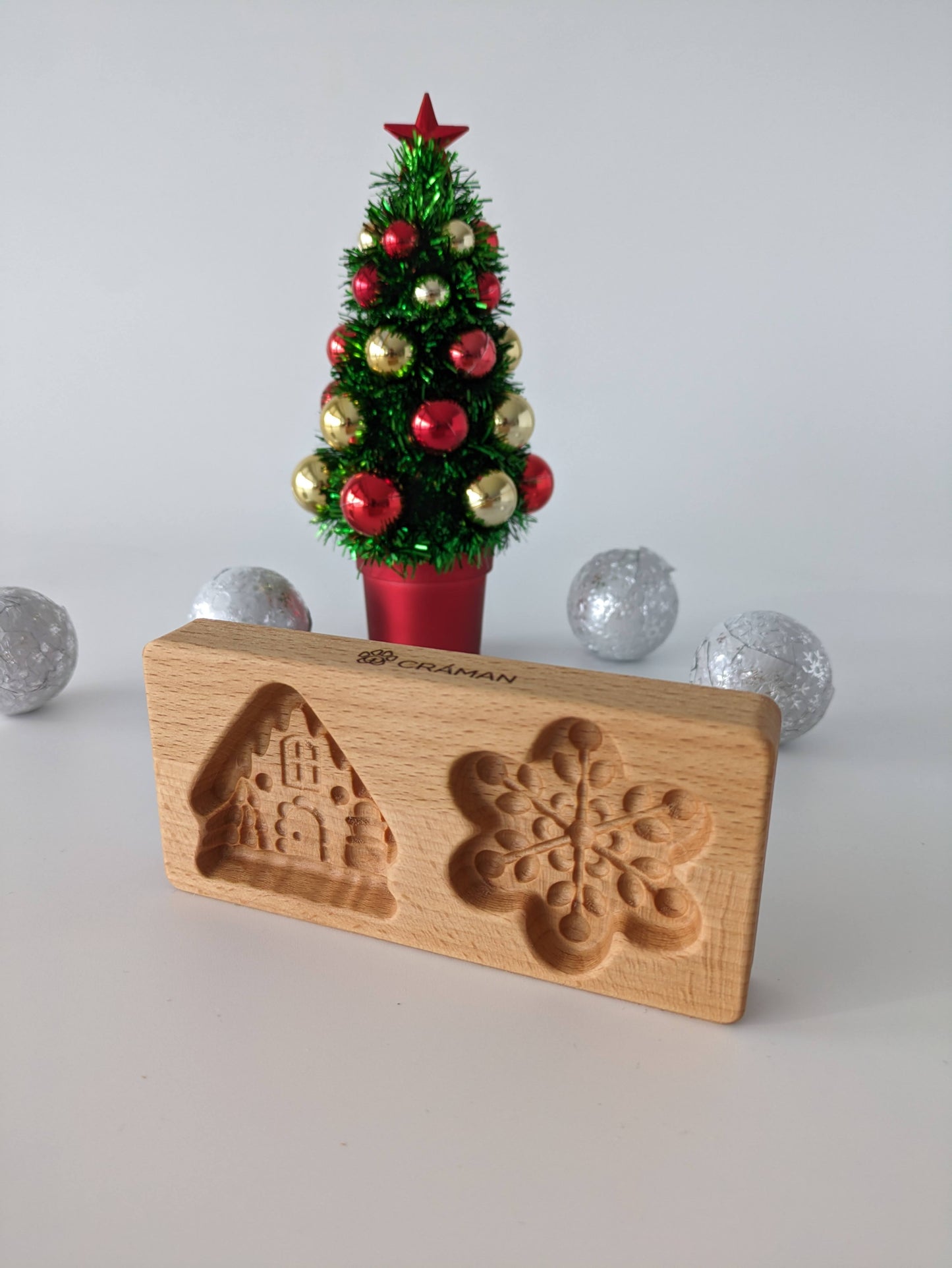 Keksform "Winter 2" aus Buchenholz