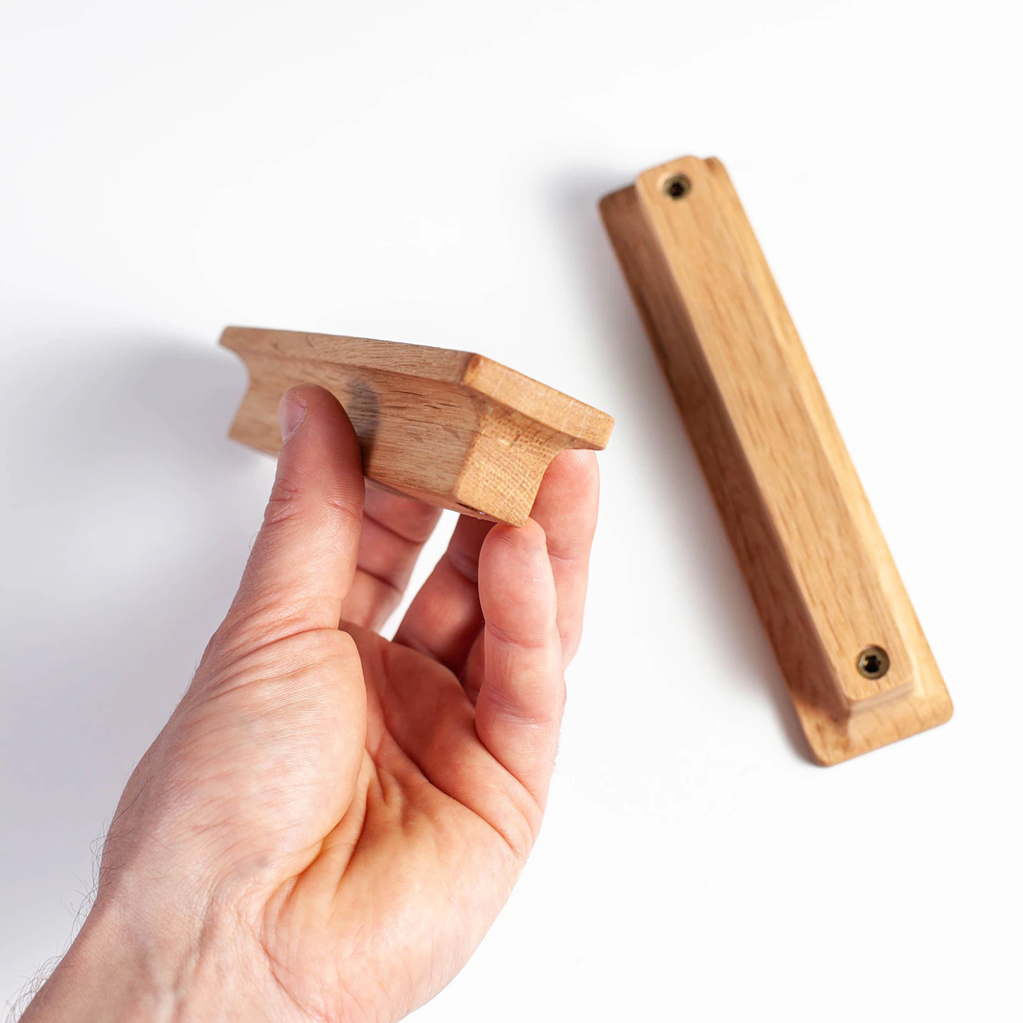Poignées de porte en chêne pour meubles IKEA, modèle droit 1