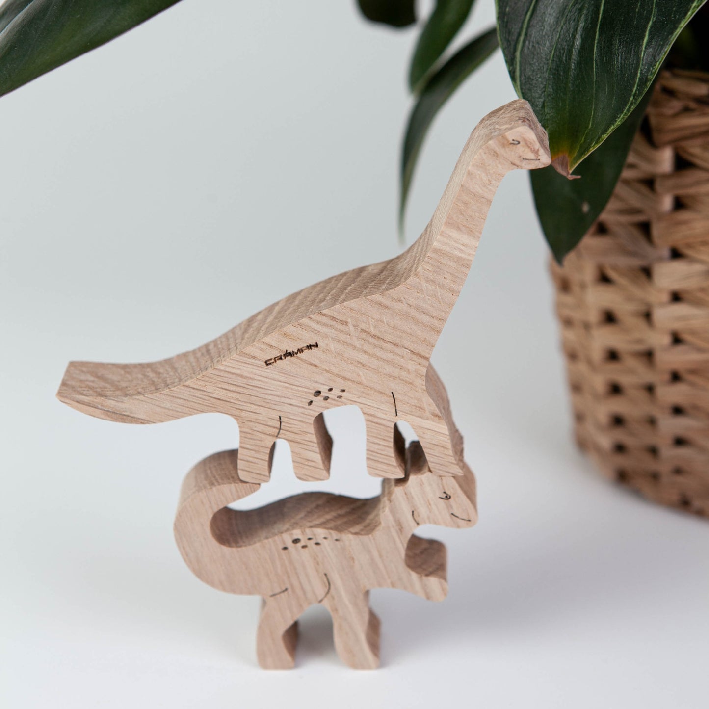 Stapelspiel aus Eichenholz "Dinosaurs"