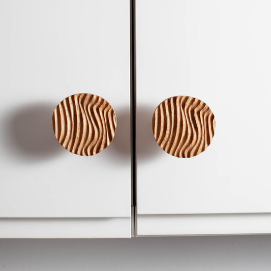 Möbelholzgriff Carved Wave, Craman