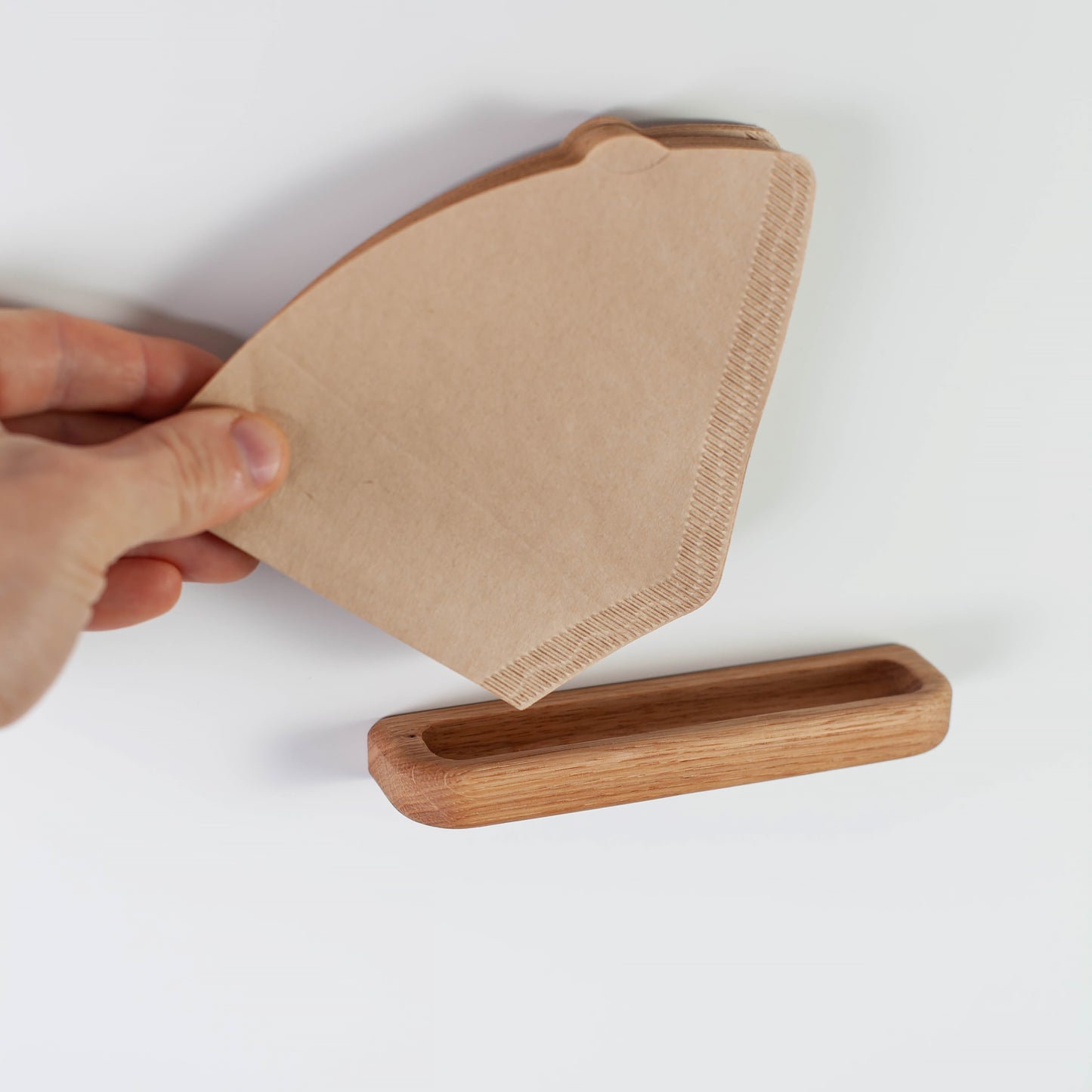 Kaffeefilter-Halter, Eiche
