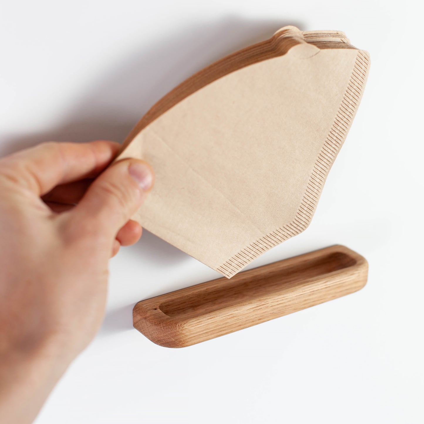 Kaffeefilter-Halter, Eiche