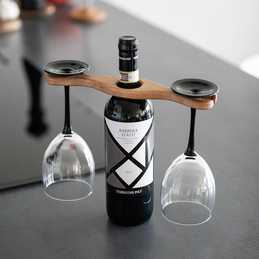 Weinglashalter aus Eiche