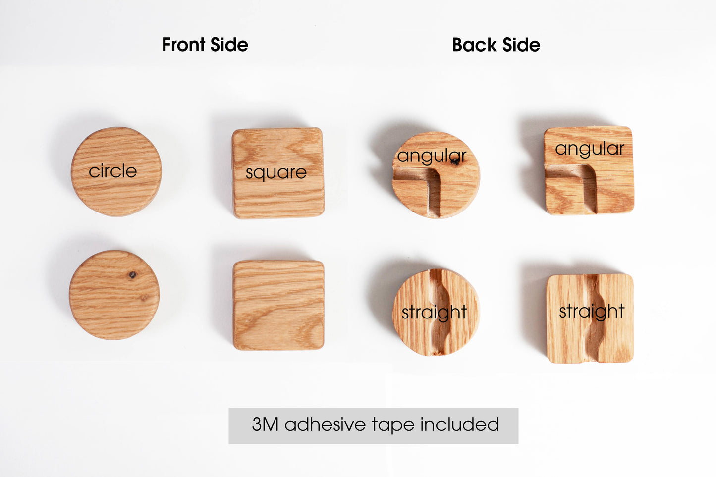 Dekorative Kabelhalter aus Eiche