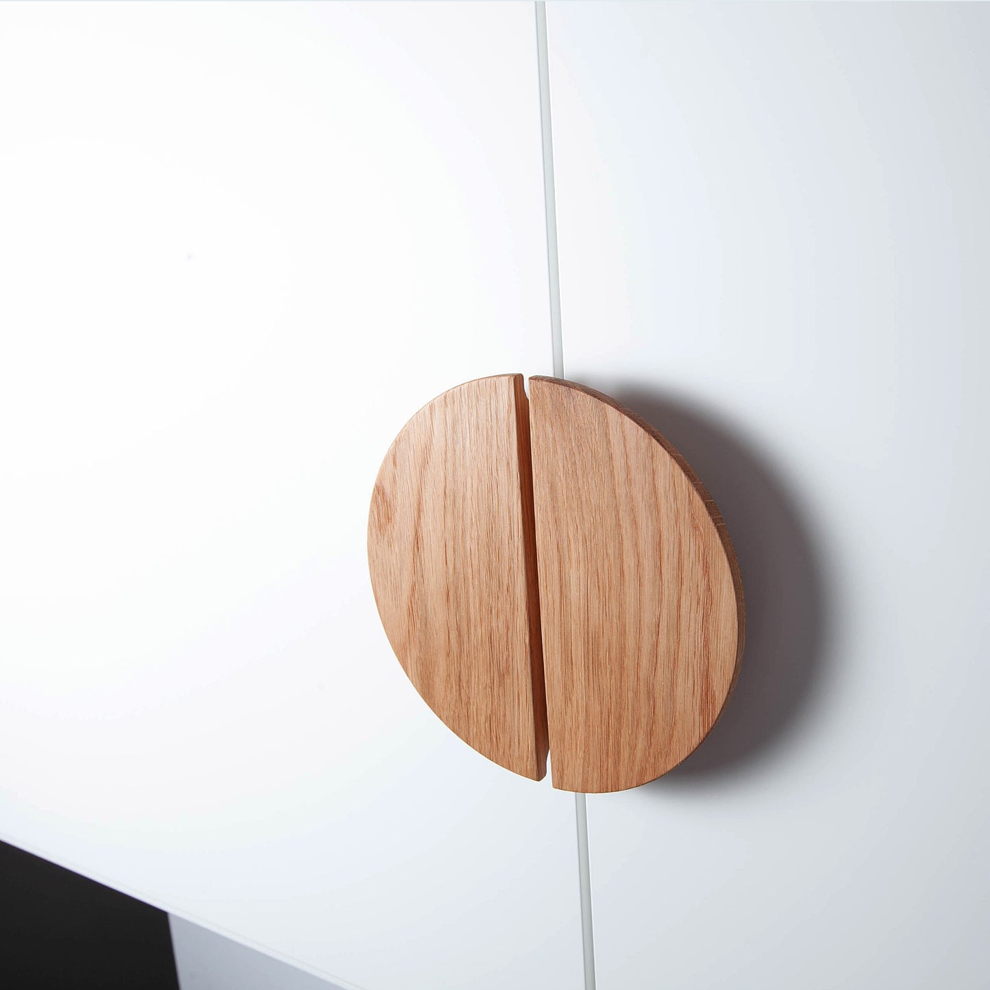 Eichenholz-Knauf für IKEA-Möbel – Minimalistischer skandinavischer Griff