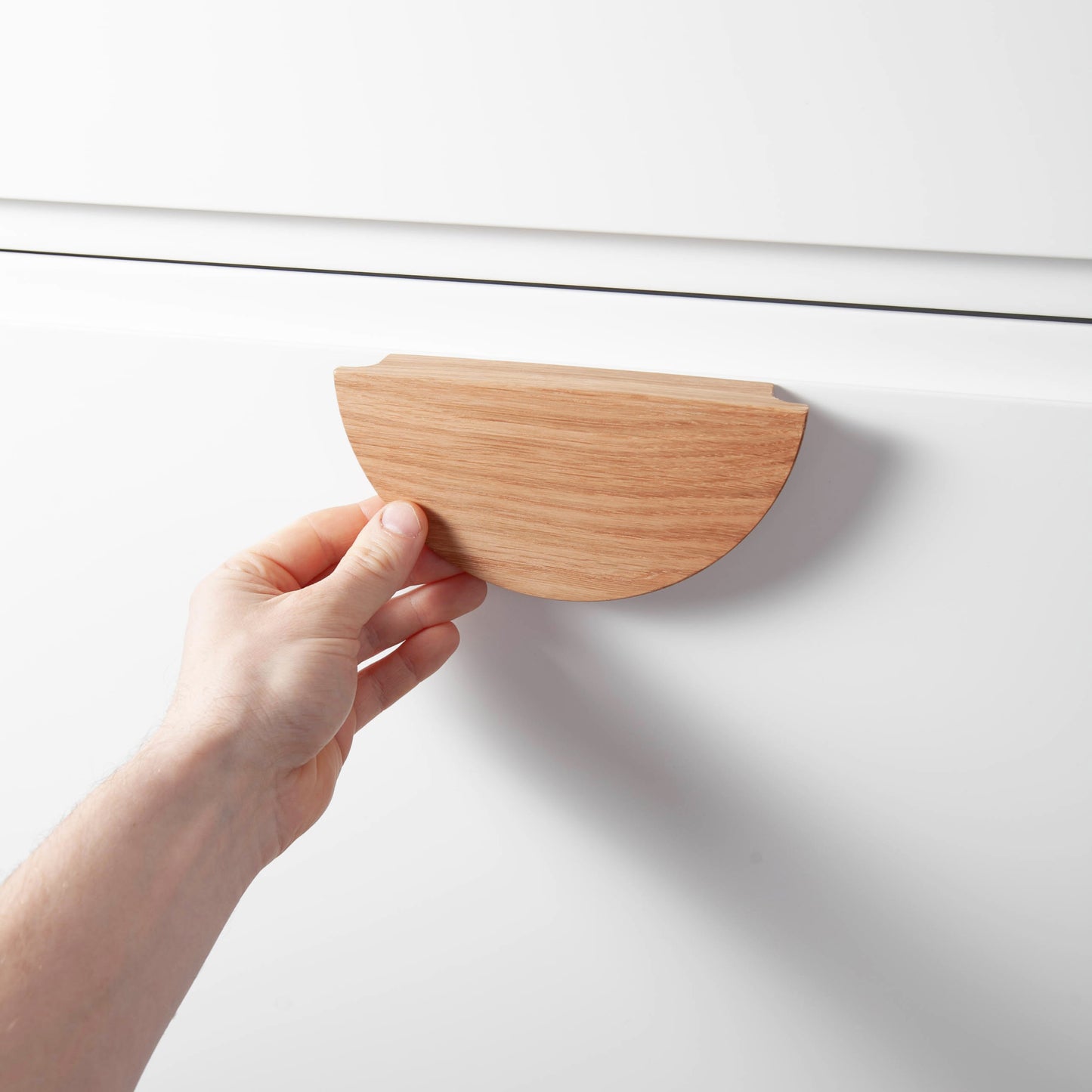 Eichenholz-Knauf für IKEA-Möbel – Minimalistischer skandinavischer Griff