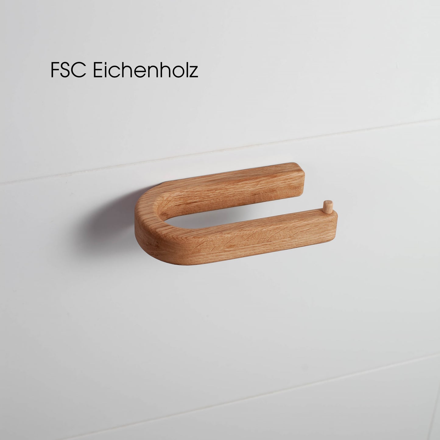 Dérouleur de papier toilette en chêne, Craman – support C