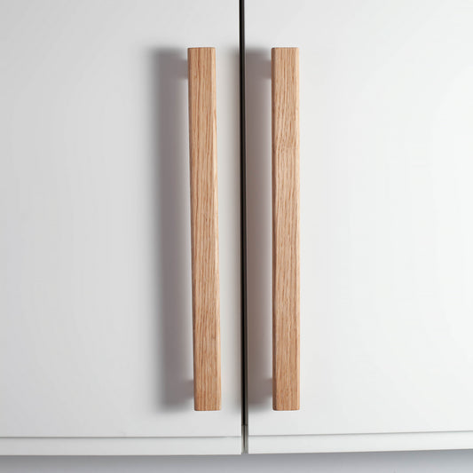 Poignées de porte en chêne pour meubles IKEA, droites
