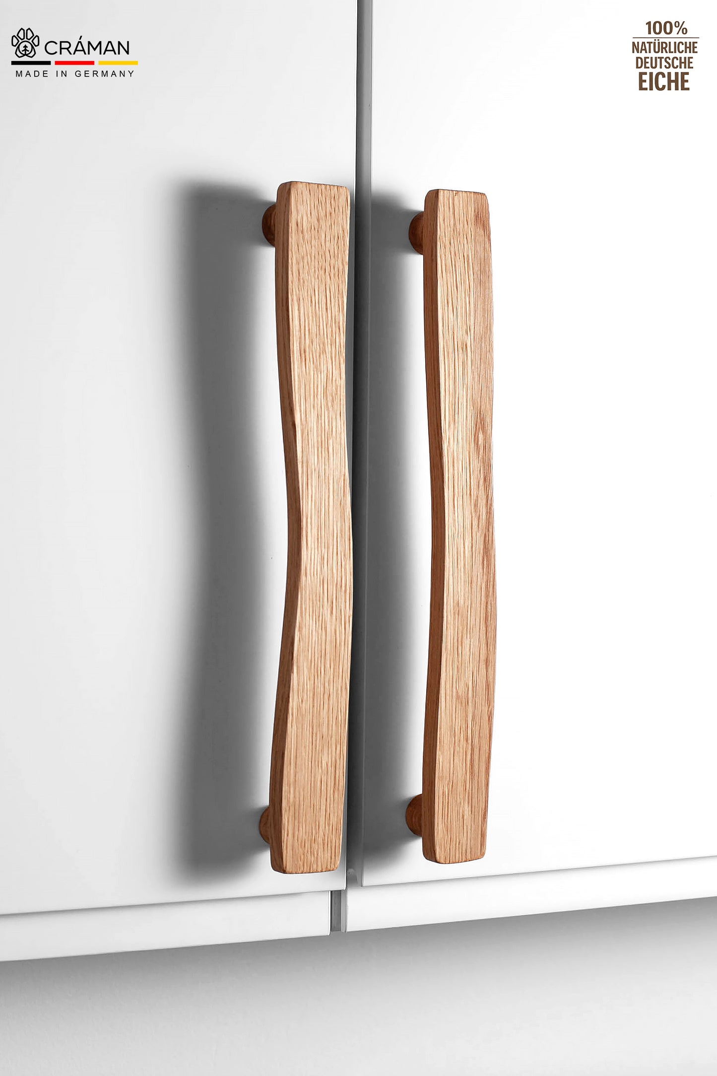 Poignées de porte en chêne pour meubles IKEA, modèle droit 1