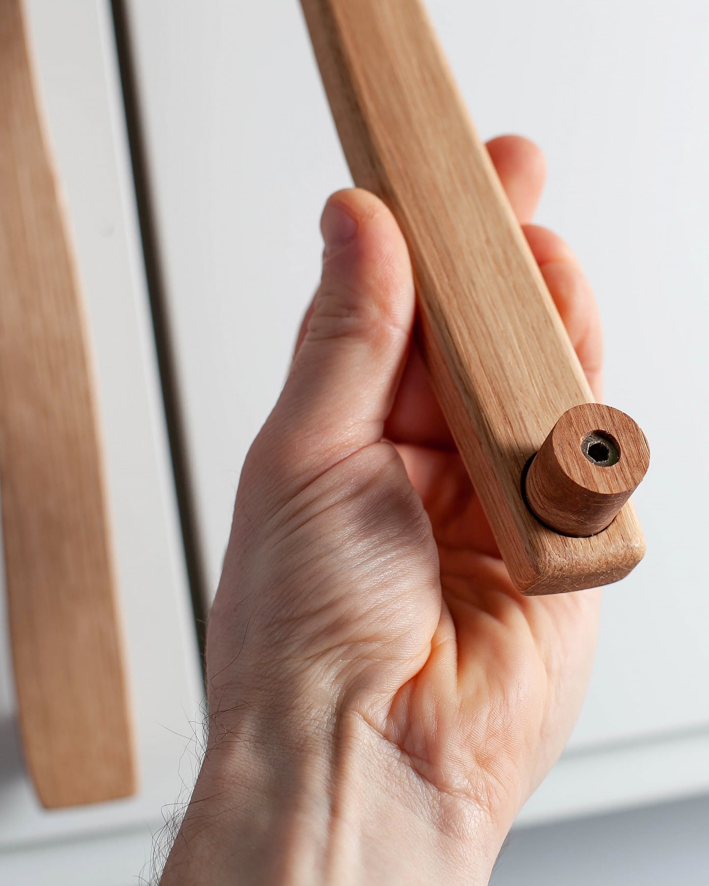 Poignées de porte en chêne pour meubles IKEA, modèle droit 1