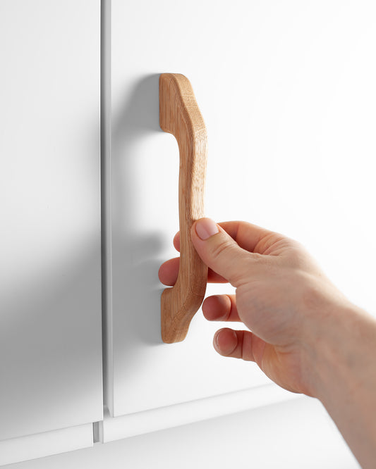 Poignées de porte en chêne pour meubles IKEA, modèle droit 1
