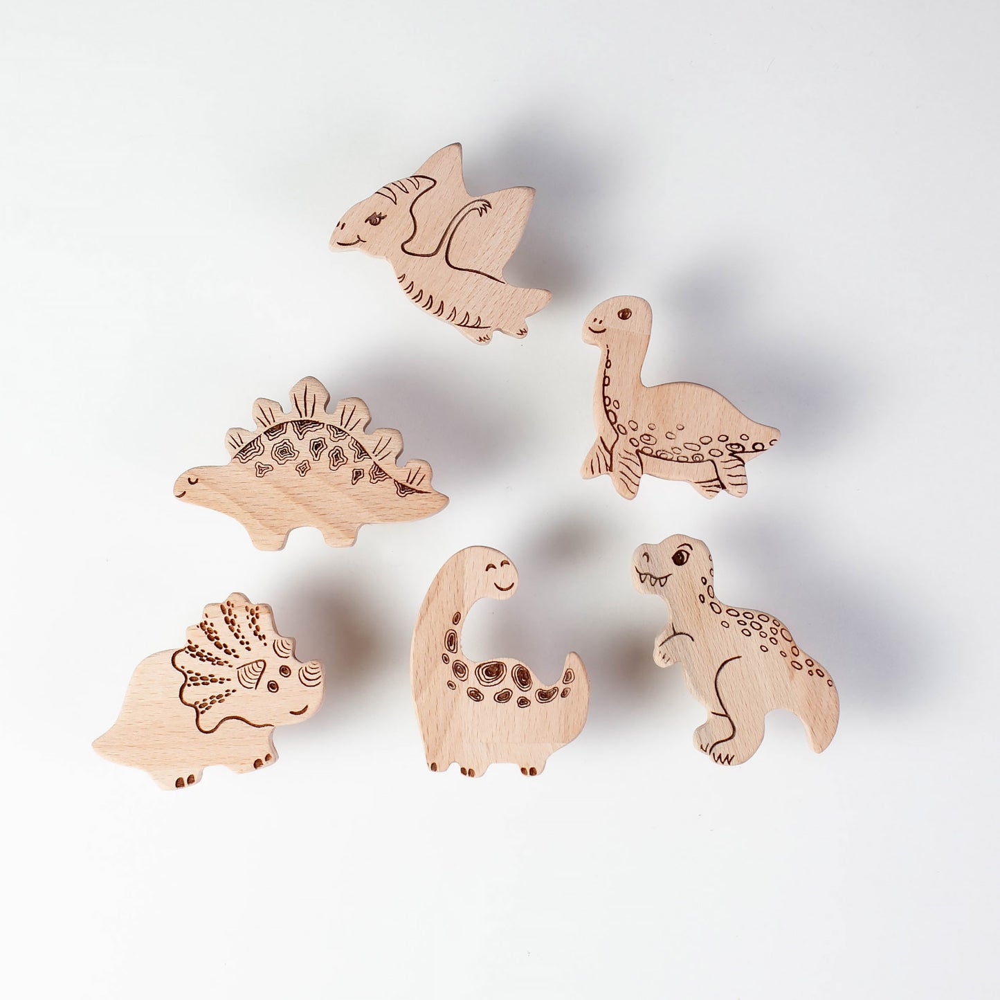 Dinosaurier Möbelholzgriffe