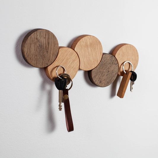 Magnetischer Eichenhalter, Kreis (Mond Design)
