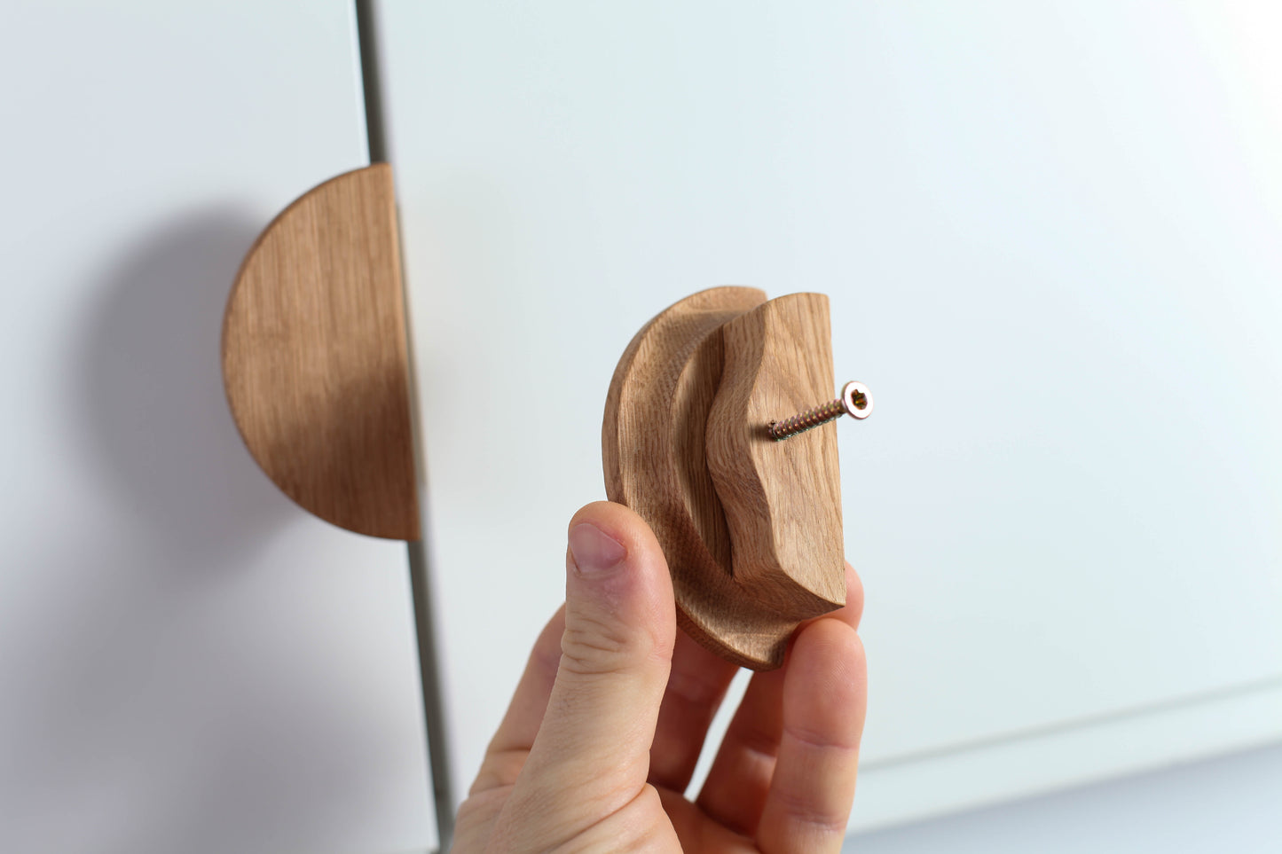Eichenholz-Möbelgriff für IKEA-Billy
