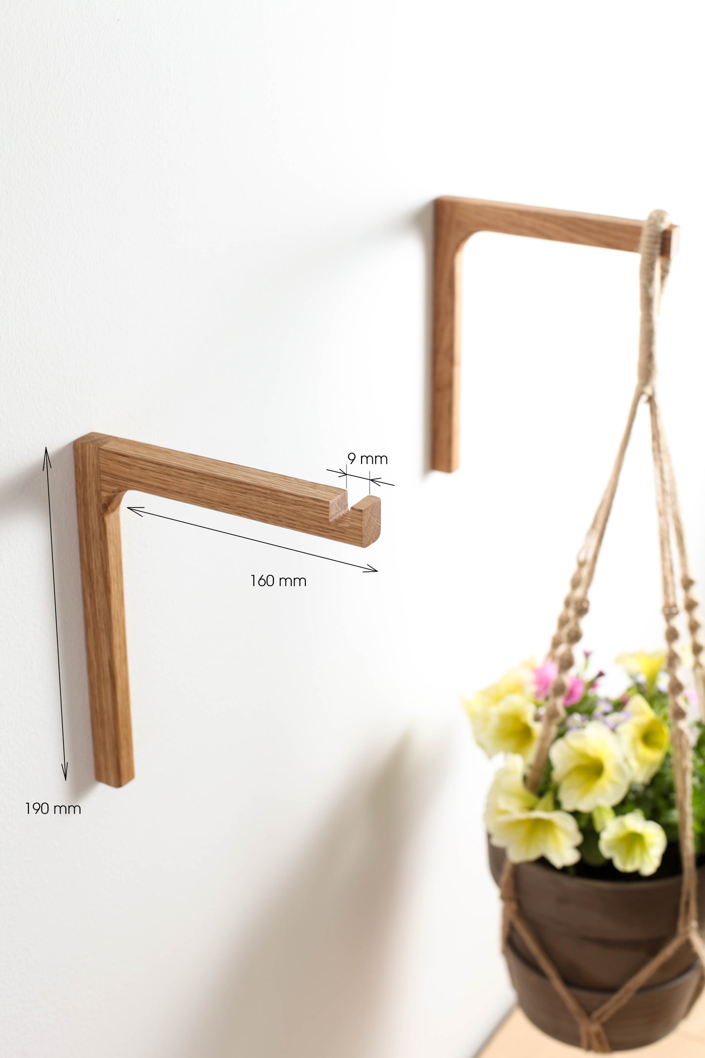 Porte-lunettes mural, droit