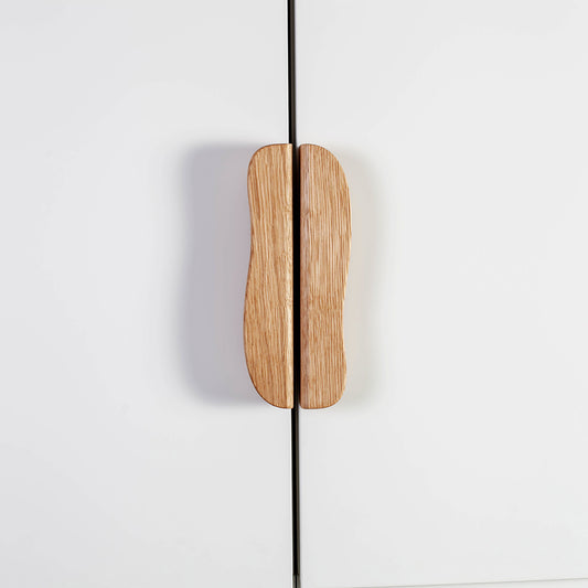 Poignées verticales en chêne pour meubles IKEA Wave