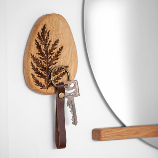 ART and Minimalist wooden hooks for home and wall decoration, oak hooks for organization, coat hooks
