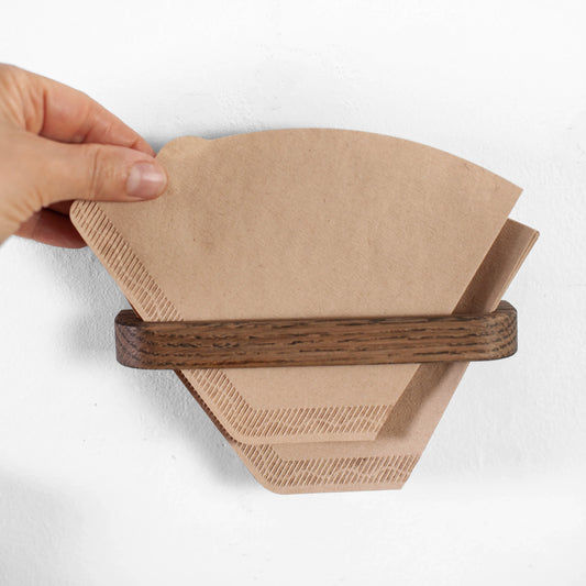 Kaffeefilter-Halter, Eiche Straight