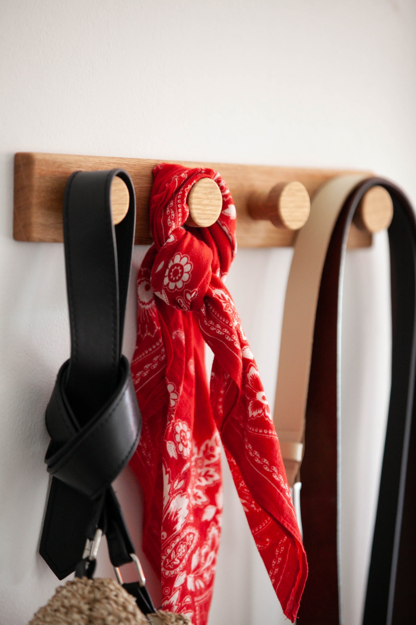 Wandgarderobe aus Eiche V2