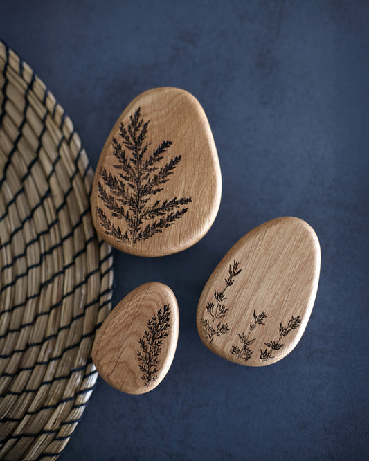 ART und Minimalist Holzhaken für Wohn- und Wanddeko, Eichenhaken zur Organisation, Garderobenhaken