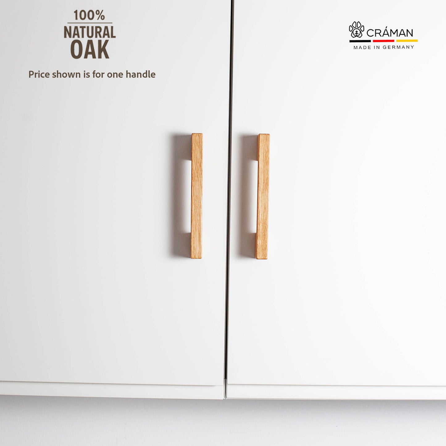 Klassische Eichengriffe/Türgriffe für IKEA-Schränke, Version „R2“