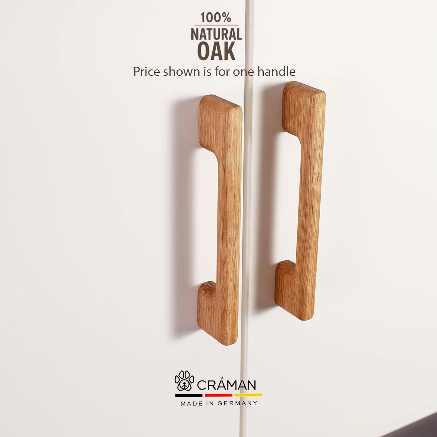 Klassische Eichengriffe/Türgriffe für IKEA-Schränke, Version „R6“